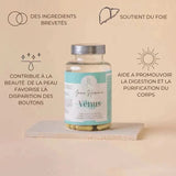 Bénéfices du complément alimentaire vénus pour l'acné de la marque Imane Harmonie